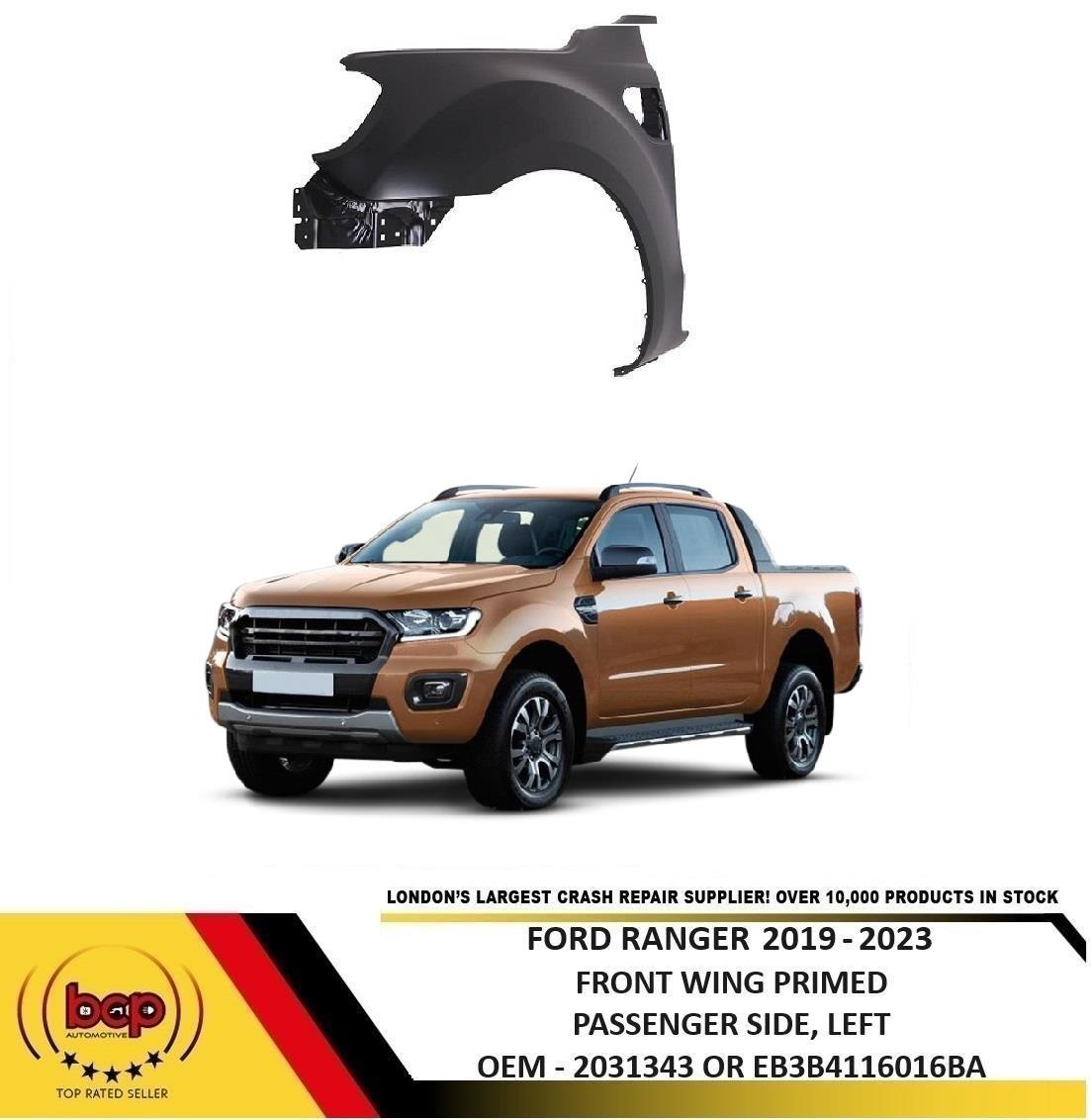 FORD RANGER 2019 – 2023 FRONT WING FENDER SIDE PANEL PRIMED PASSENGER SIDE LEFT