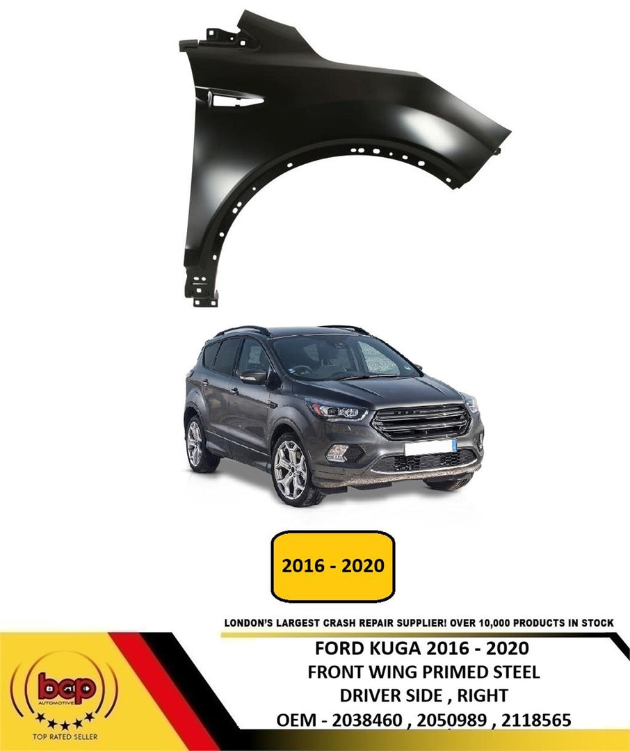 FORD KUGA 2016 - 2020 FRONT WING FENDER PRIMED DRIVER RIGHT INSURANCE APPROVED