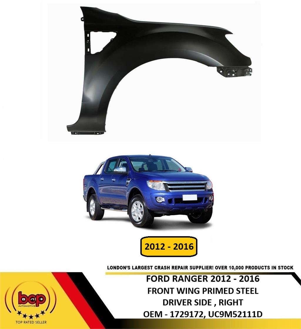 FORD RANGER 2012 - 2016 FRONT WING FENDER PRIMED DRIVER SIDE RIGHT