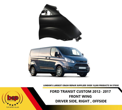 FORD TRANSIT CUSTOM 2013 - 2017 FRONT WING RIGHT DRIVERS SIDE PRIMED OEM QUAILTY
