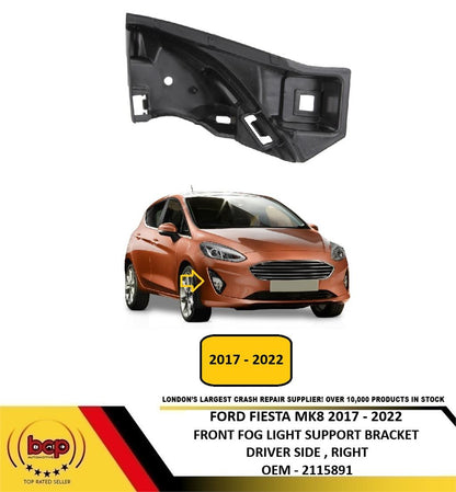 FORD FIESTA MK8 2017 - 2022 FRONT FOG LIGHT SUPPORT BRACKET DRIVER SIDE RIGHT