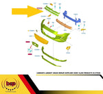 Load image into Gallery viewer, FORD PUMA 2020 – 2024 FRONT BUMPER UPPER SUPPORT REINFORCER HOLDING BRACKET
