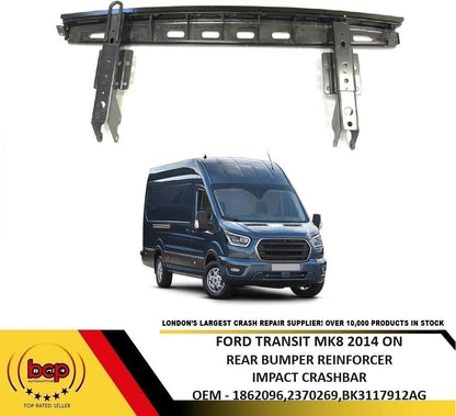 FORD TRANSIT MK8 2014 ONWARDS REAR BUMPER REINFORCER IMPACT CRASH BAR