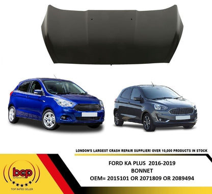 FORD KA PLUS 2016 – 2019 BONNET PRIMED INSURANCE CERTIFIED NEW OEM QUALITY