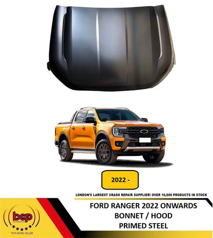 FORD RANGER 2022 2023 2024 2025 BONNET HOOD PRIMED STEEL FACELIFT MODEL