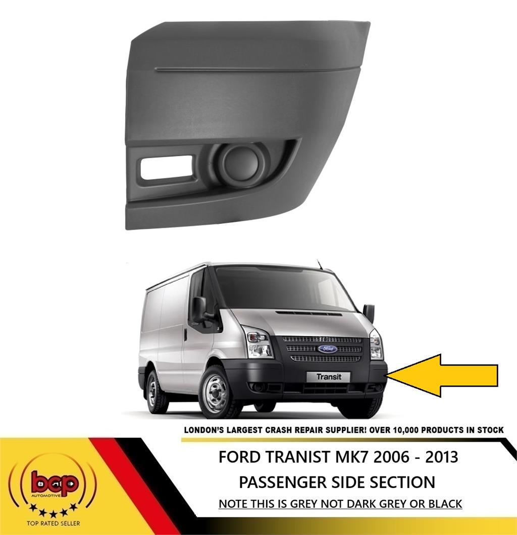FORD TRANSIT MK7 2006 - 2014 FRONT BUMPER CORNER LEFT PASSENGERS SIDE LH END CAP