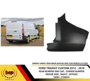 FORD TRANSIT CUSTOM 2012 – 2018 REAR BUMPER CORNER END CAP RIGHT DRIVERS SIDE