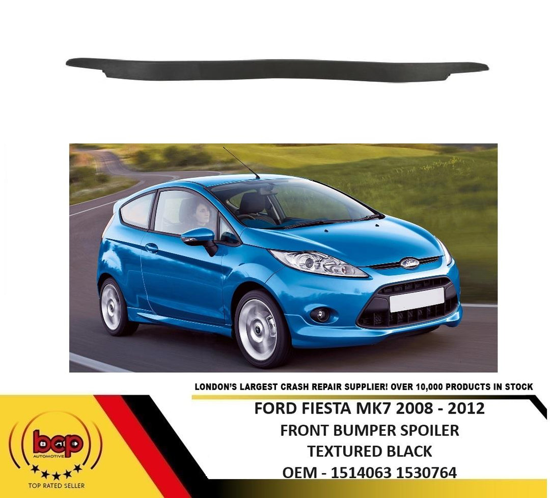 FORD FIESTA MK7 2008 – 2012 FRONT BUMPER LOWER SPOILER BLACK DEFLECTOR