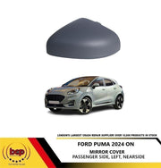 FORD PUMA 2024 ON DOOR MIRROR COVER PRIMED LEFT PASSENGERS READY 2 PAINT