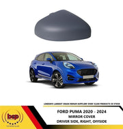 FORD PUMA 2020 - 2024 DOOR MIRROR COVER PRIMED RIGHT DRIVER SIDE READY 2 PAINT