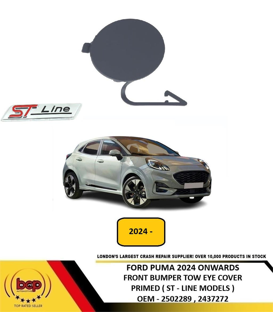 FORD PUMA 2024 ONWARDS FRONT BUMPER TOW EYE COVER PRIMED ST-LINE MODELS ONLY NEW