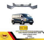 Load image into Gallery viewer, FORD TRANSIT CUSTOM 2012 - 2018 FRONT UPPER BUMPER PRIMED INSURANCE APPROVED NEW

