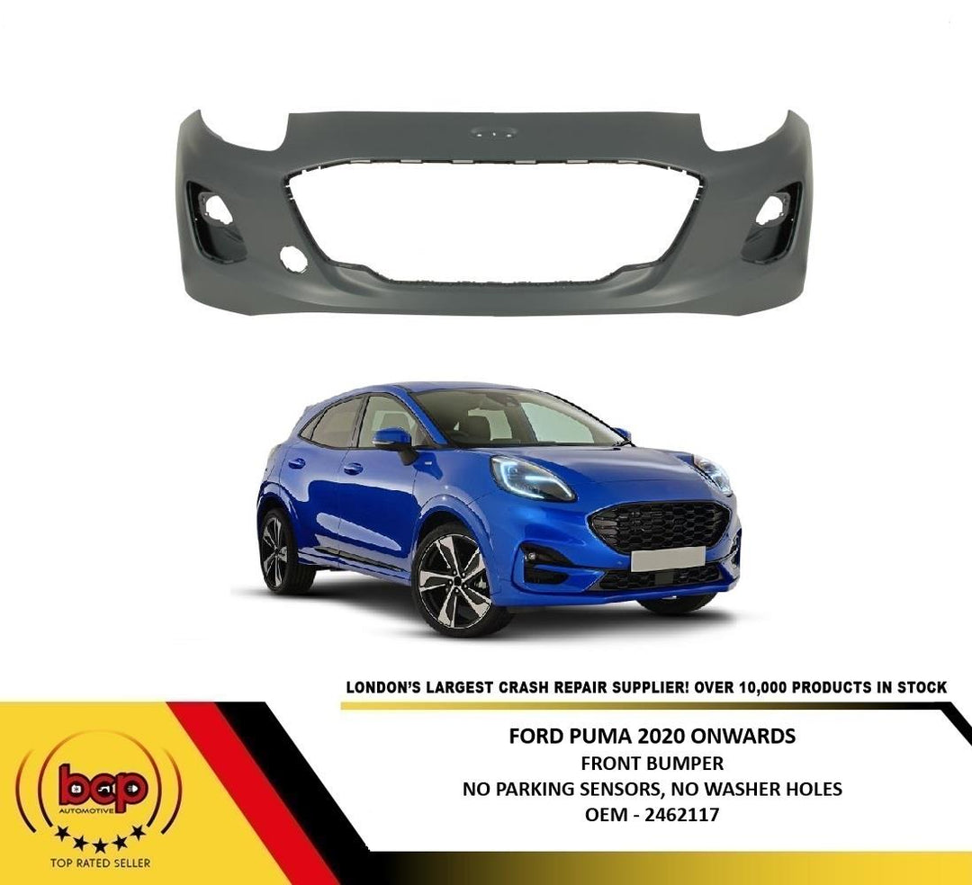 FORD PUMA 2020 ON FRONT BUMPER PRIMED NO PARKING SENSORS OR WASHER JET HOLES