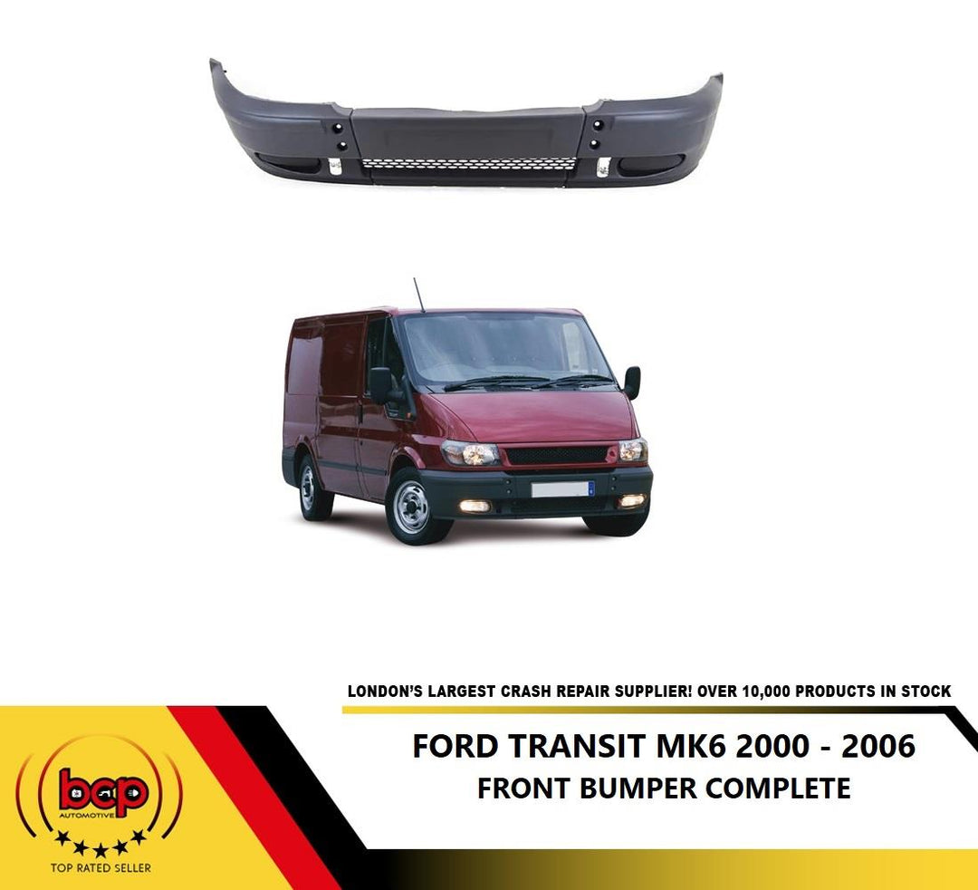 FORD TRANSIT MK6 2000 – 2006 FRONT BUMPER COMPLETE NO FOG TEXTURED