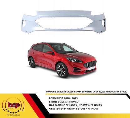 FORD KUGA 2020 – 2023 FRONT BUMPER PRIMED WITH PARKING SENSOR HOLES NOT STLINE