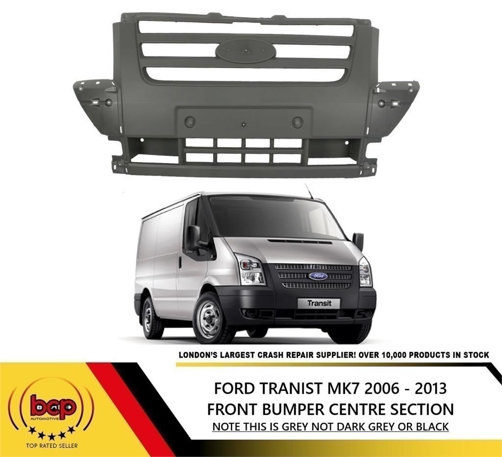 FORD TRANSIT MK7 2006 - 2013 FRONT BUMPER CENTRE SECTION LIGHT GREY