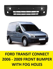FORD TRANSIT CONNECT 2006 - 2009 FRONT BUMPER  WITH FOGS INSURANCE APPROVED NEW