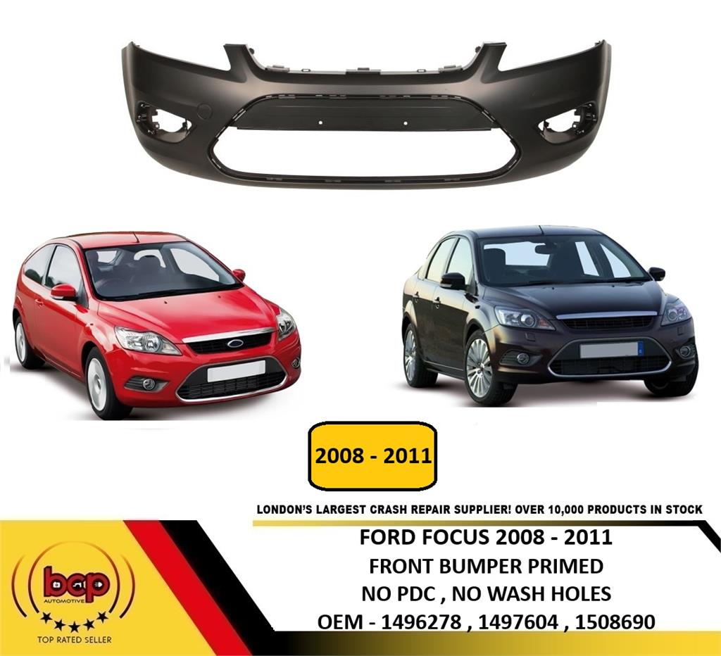 FORD FOCUS 2008 - 2011 FRONT BUMPER BRAND NEW NOT ST OR RS MODELS PRIMED OE SPEC