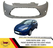 FORD FIESTA MK7 2008 - 2012 FRONT BUMPER NO FOG HOLES PRIMED NEW