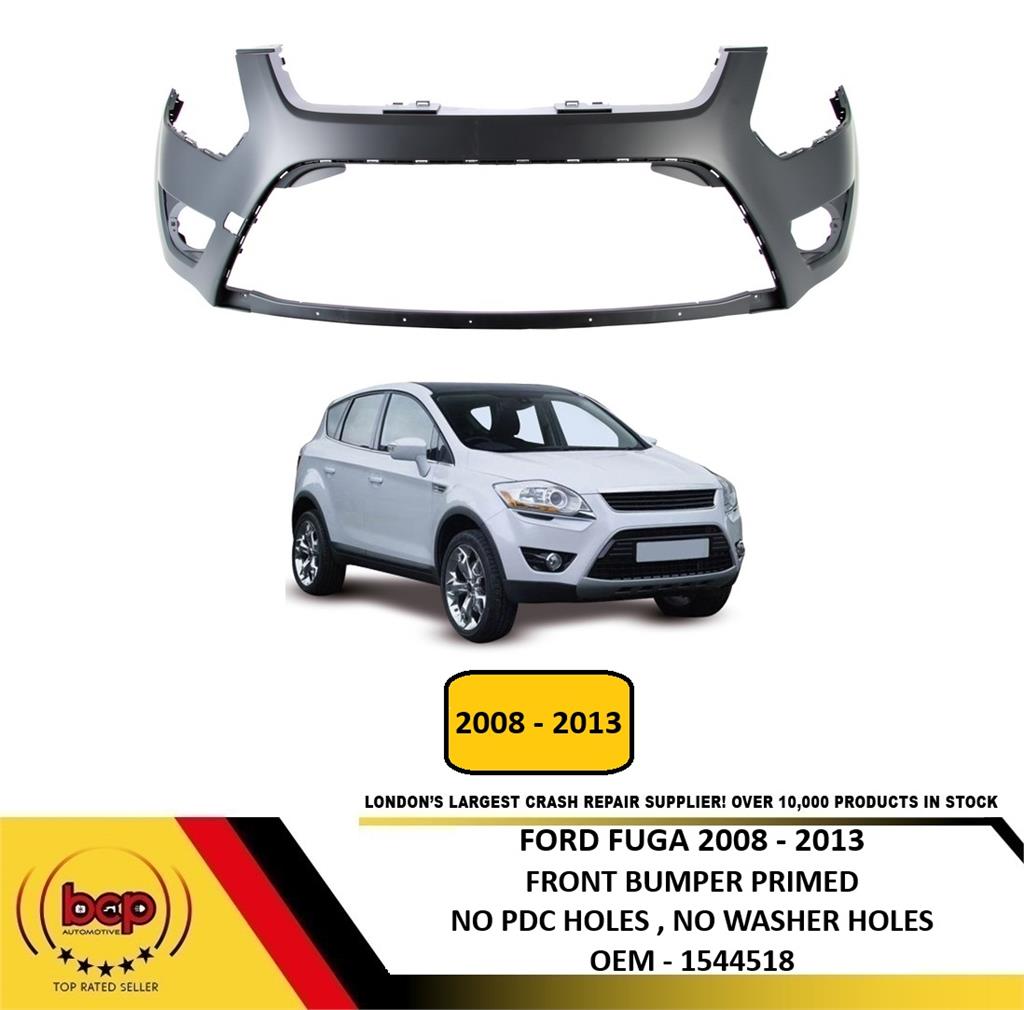 FORD KUGA 2008 - 2013 FRONT BUMPER PRIMED NO PDC NO WASHER INSURANCE APPROVED