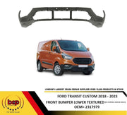 FORD TRANSIT CUSTOM 2018 - 2023 FRONT BUMPER LOWER NO PARKING SENSORS TEXTURED