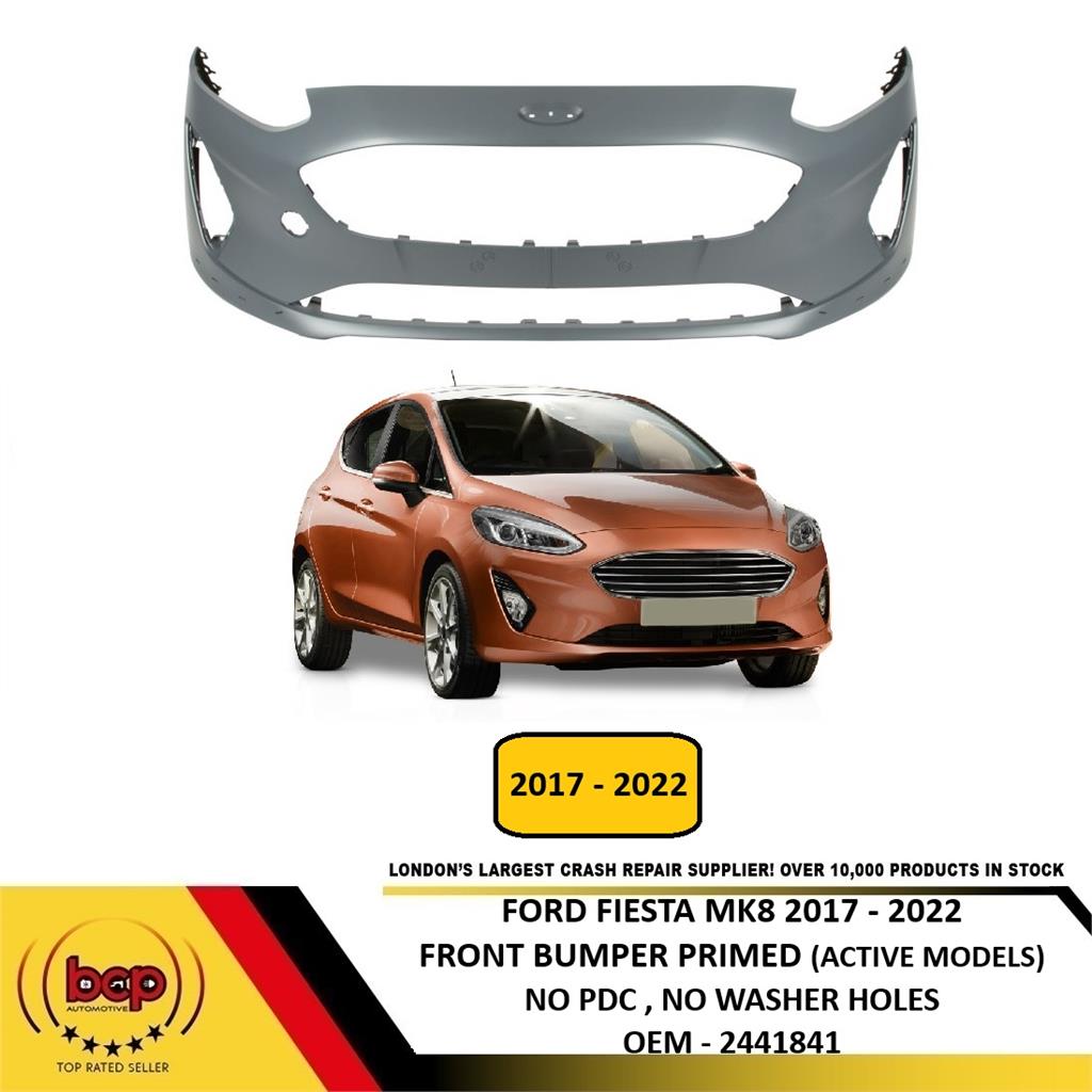FORD FIESTA ACTIVE MK8 2017 – 2022 FRONT BUMPER PRIMED NO PDC HOLES ACTIVE ONLY