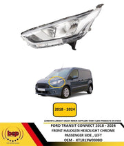 FORD TRANSIT CONNECT 2018 -2024 FRONT HEADLIGHT CHROME INNER PASSENGER SIDE LEFT