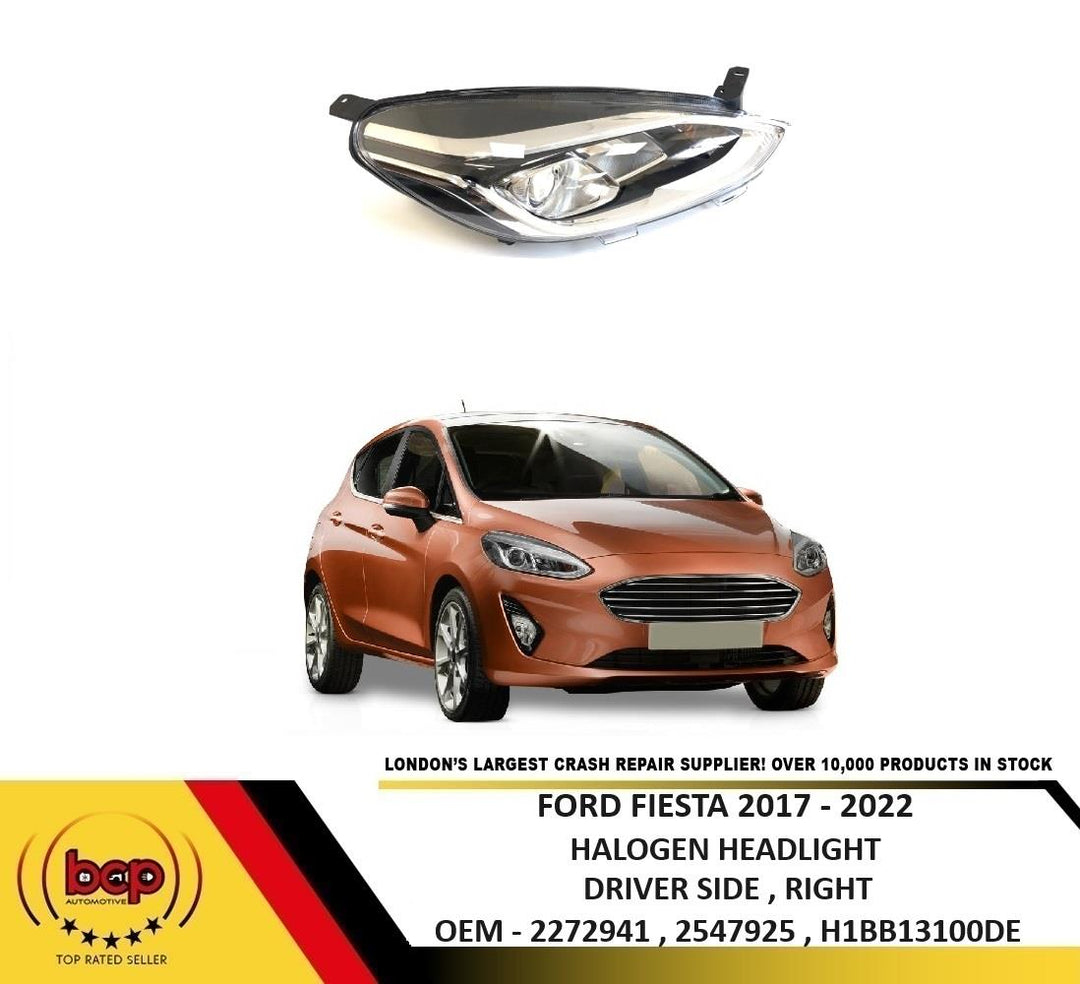 FIESTA 2017 - 2022 FRONT HEADLIGHT HALOGEN WITH LED DRL DRIVER SIDE RIGHT