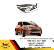 FIESTA 2017 - 2022 FRONT HEADLIGHT HALOGEN WITH LED DRL DRIVER SIDE RIGHT