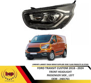 FORD TRANSIT CUSTOM 2018 – 2024 HEADLAMP LEFT PASSENGER SIDE HALOGEN LED DRL