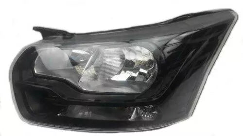 FORD TRANSIT MK8 2014 ONWARDS FRONT PASSENGER SIDE HEADLIGHT HALOGEN BLACK