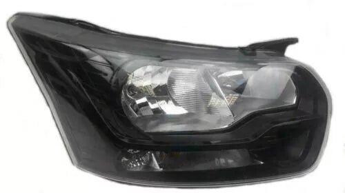 FORD TRANSIT MK8 2014 ONWARDS FRONT DRIVER SIDE HEADLIGHT HALOGEN BLACK