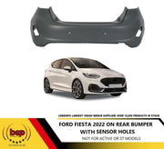 FORD FIESTA MK8 2022 ON REAR BUMPER PRIMED NOT ST OR ACTIVE 4 SENSOR HOLE