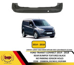 Load image into Gallery viewer, FORD TRANSIT CONNECT 2014 - 2018 REAR BUMPER CENTER TEXTURED BLACK/GREY NO PDC
