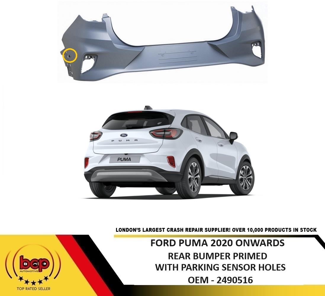 FORD PUMA 2020 ONWARDS REAR BUMPER PRIMED WITH ADVANCE PARKING SENSOR HOLES