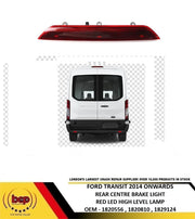 FORD TRANSIT 2014 ON REAR LED HIGH LEVEL MOUNT THIRD BRAKE STOP LIGHT RED NEW