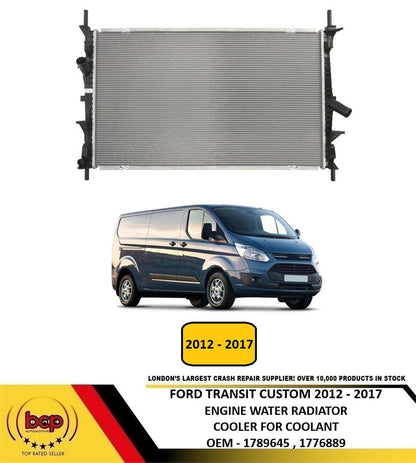 FORD TRANSIT CUSTOM 2012 - 2017 ENGINE COOLANT WATER RADIATOR 1789645 1776889