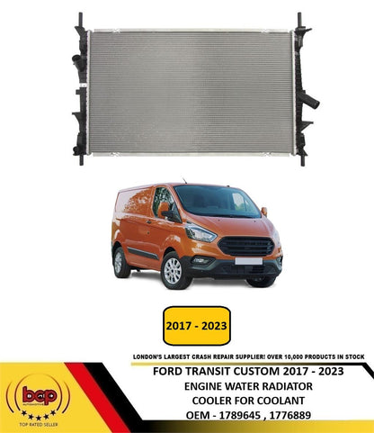 FORD TRANSIT CUSTOM 2017 - 2023 ENGINE COOLANT WATER RADIATOR 1789645 1776889