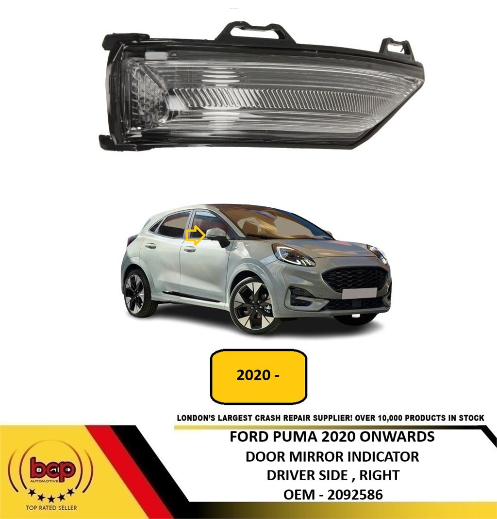 FORD PUMA 2020 ONWARDS DOOR WING MIRROR INDICATOR RIGHT DRIVER SIDE NEW