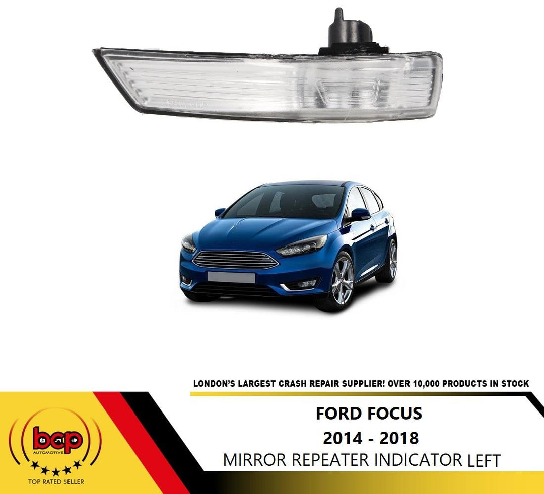 FORD FOCUS 2014 - 2018 DOOR WING MIRROR INDICATOR LENS CLEAR LEFT PASSENGER SIDE