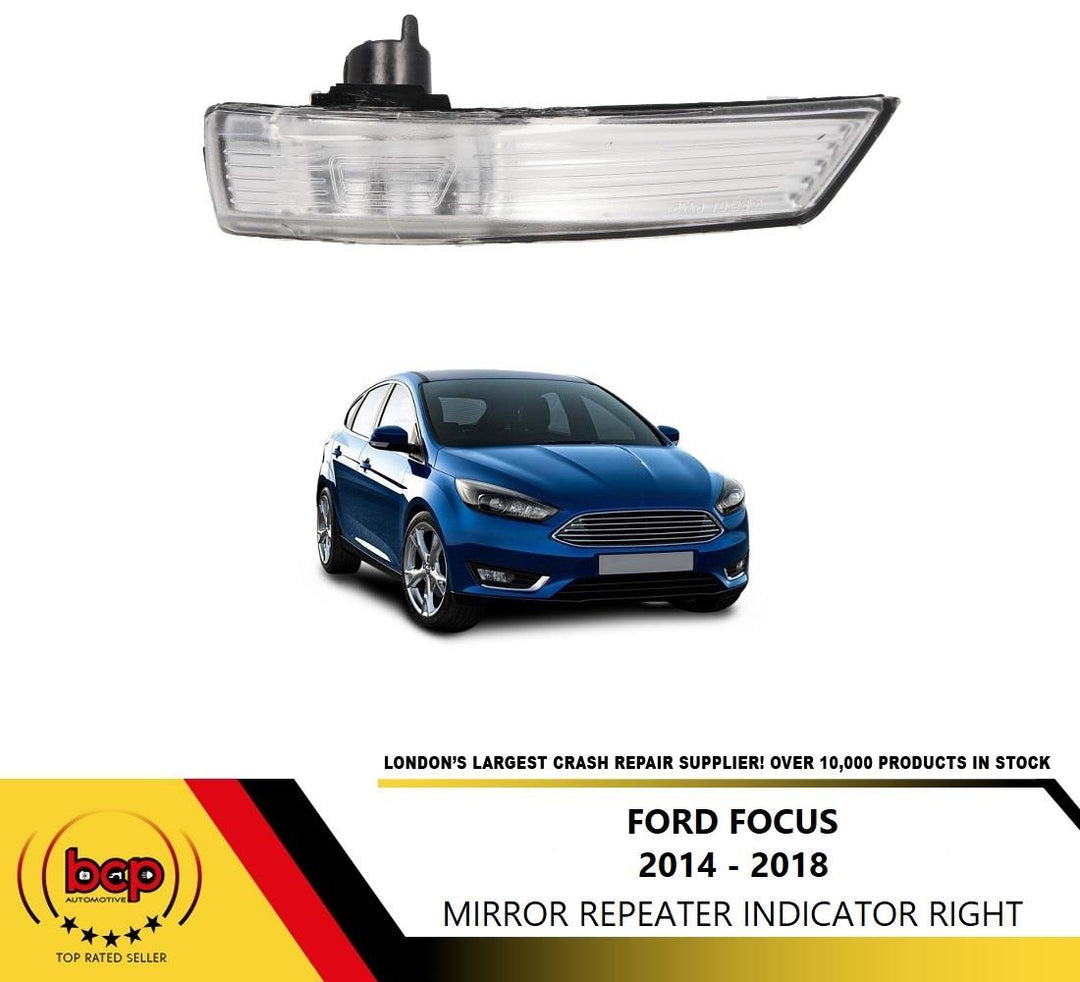 FORD FOCUS 2014 - 2018 DOOR WING MIRROR INDICATOR LENS CLEAR RIGHT DRIVERS SIDE