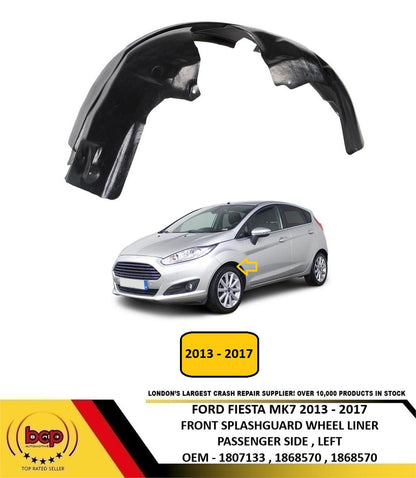 FORD FIESTA MK7 2013 - 2017 FRONT SPLASHGUARD WHEEL HOUSE LINER PASSENGER LEFT