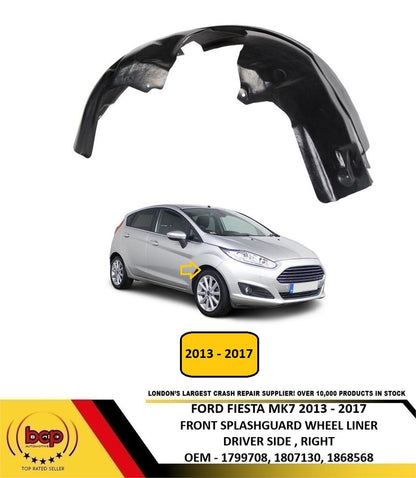 FORD FIESTA 2013 -2017 FRONT WING WHEEL ARCH SPLASHGUARD LINER RIGHT DRIVERS