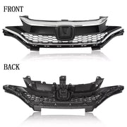 HONDA JAZZ 2018 - 2020  FRONT TOP RADIATOR GRILLE WITH CHROME AND BLACK WITH BADGE