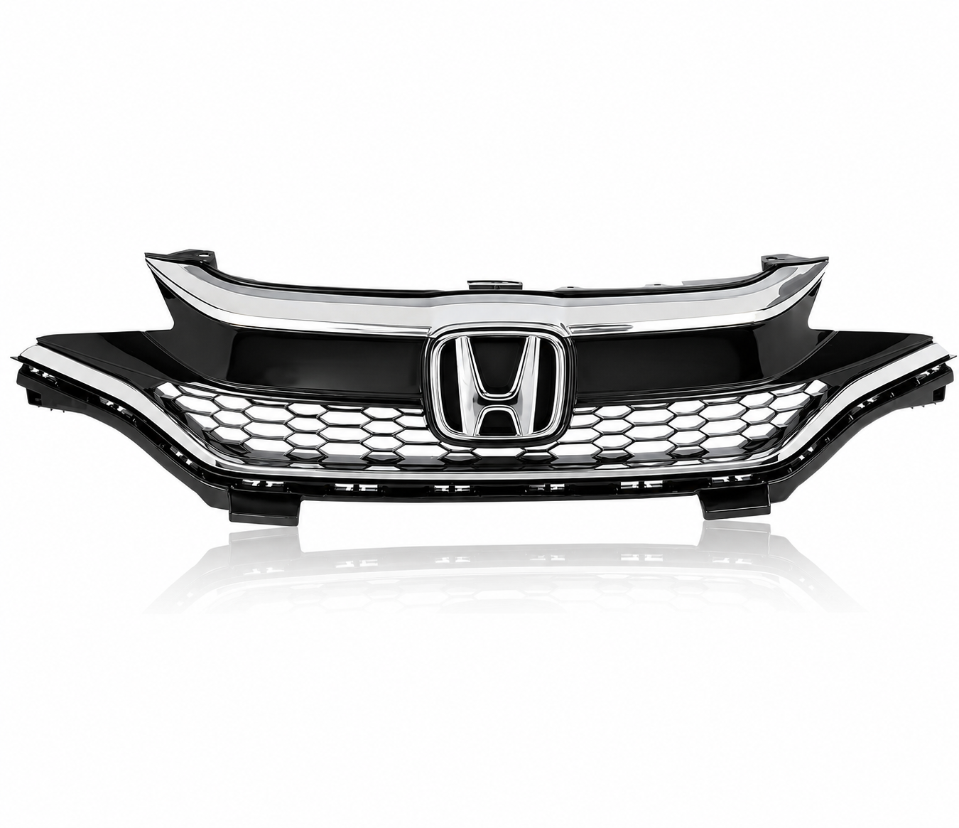 HONDA JAZZ 2018 - 2020  FRONT TOP RADIATOR GRILLE WITH CHROME AND BLACK WITH BADGE
