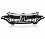 Load image into Gallery viewer, HONDA JAZZ 2018 - 2020  FRONT TOP RADIATOR GRILLE WITH CHROME AND BLACK WITH BADGE