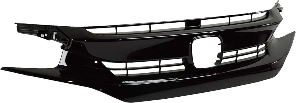 HONDA CIVIC 2017 - 2022 FRONT BUMPER UPPER BADGE GRILLE GLOSS BLACK 71121TGGA01
