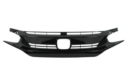 HONDA CIVIC 2017 - 2022 FRONT BUMPER UPPER BADGE GRILLE GLOSS BLACK 71121TGGA01