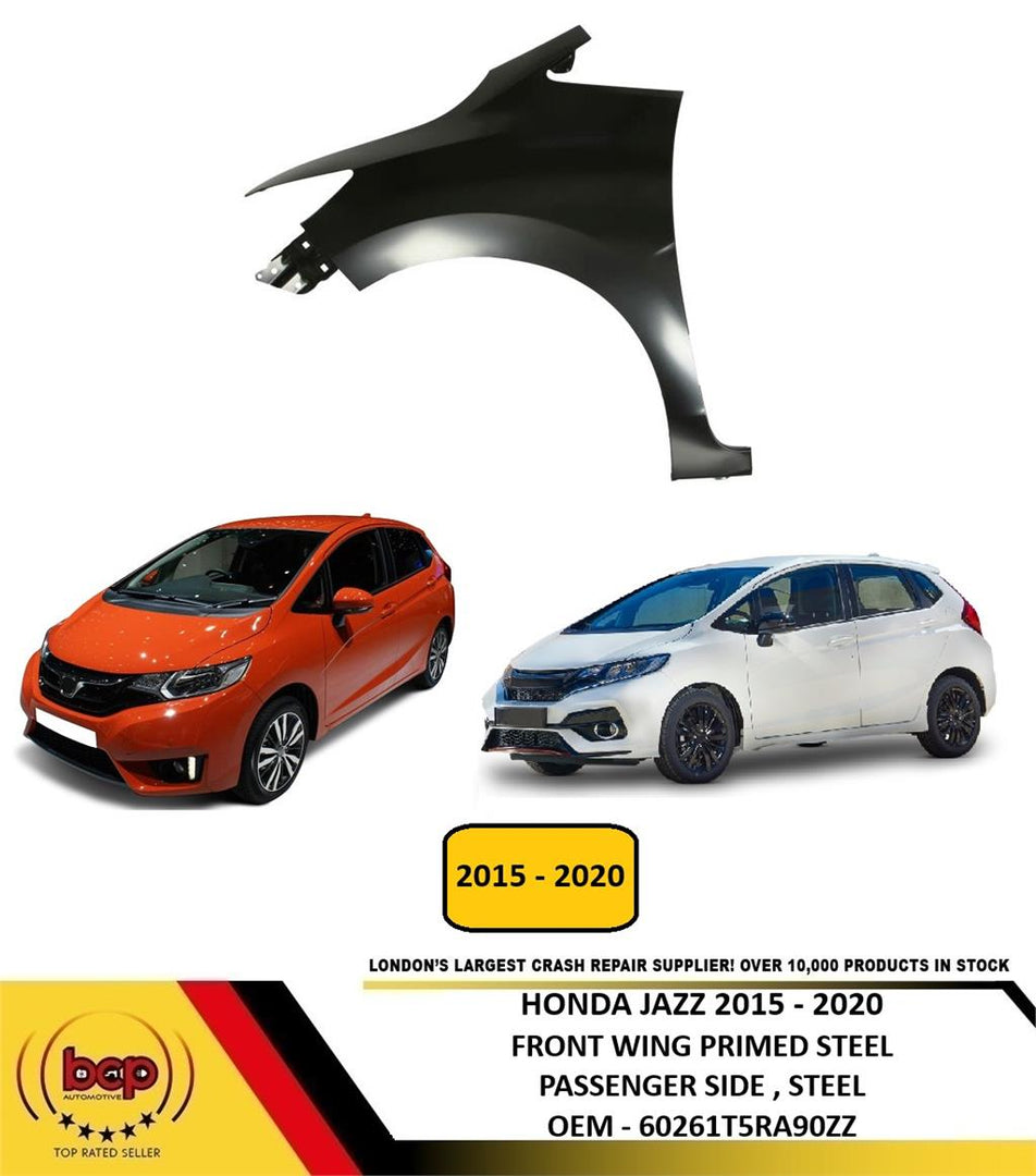 HONDA JAZZ 2015 - 2020 FRONT WING FENDER PRIMED PASSENGERS SIDE LEFT NEW
