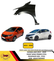 HONDA JAZZ 2015 - 2020 FRONT WING FENDER PRIMED PASSENGERS SIDE LEFT NEW